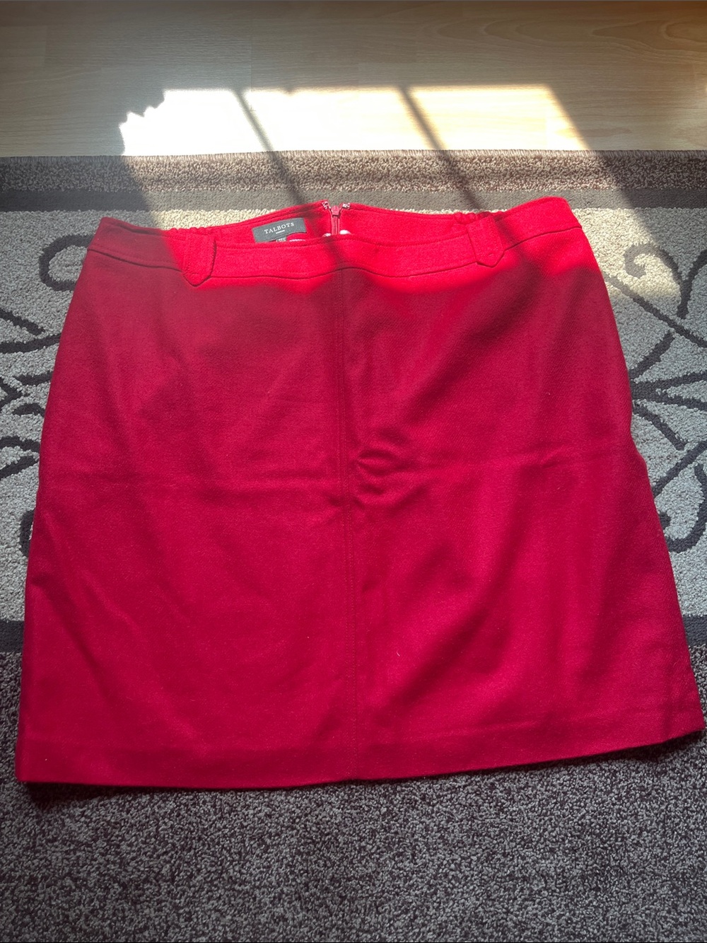 Talbots Red Classic Pencil Skirt